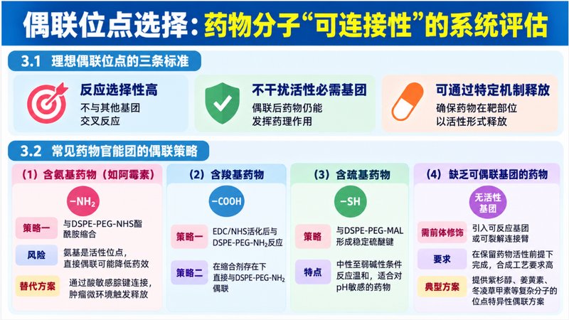 小分子药物DSPE-PEG偶联定制:连接臂设计与合成开发