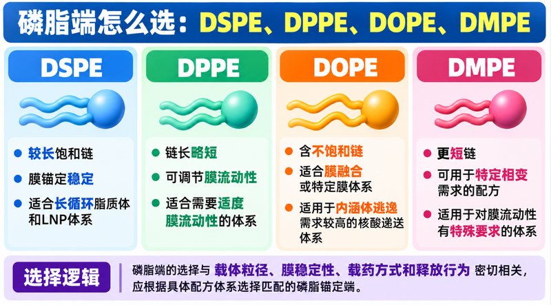PEG磷脂长循环材料定制：链长、磷脂与末端基团可调