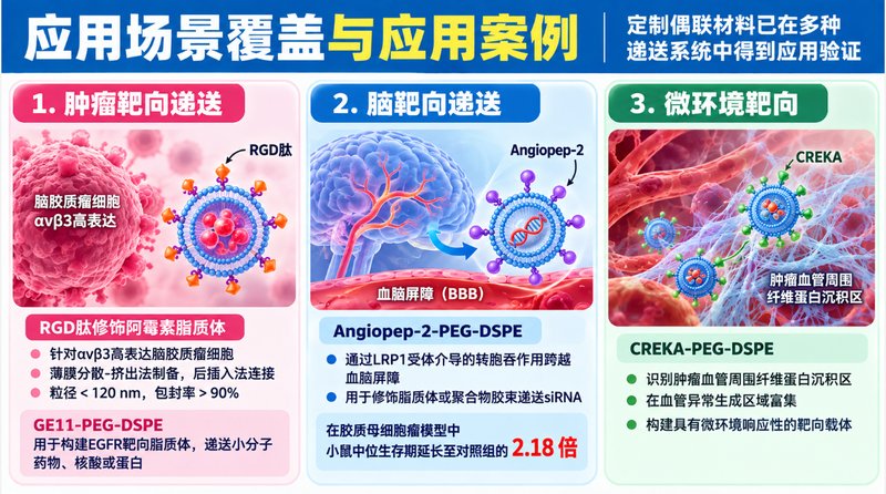 靶向多肽的PEG化改性与功能分子偶联定制