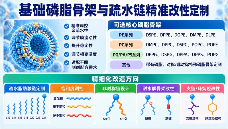 磷脂分子设计与功能化衍生物定制合成