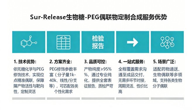 多品类糖-PEG偶联物定制合成服务——Sur-Release生物技术服务