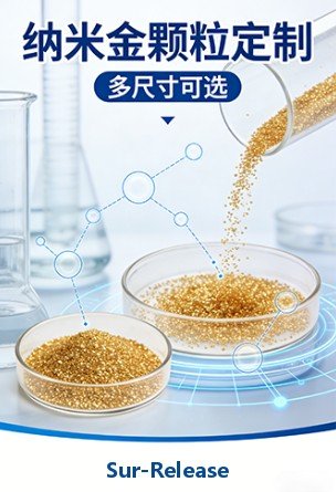 纳米金颗粒定制，多尺寸可选，Sur-Release生物技术服务
