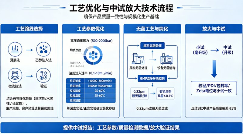脂质体研发外包CDMO业务--Sur-Release生物技术服务