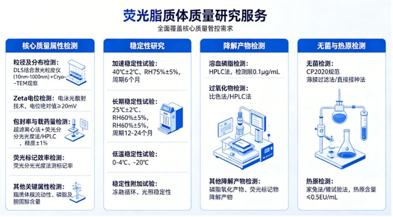 荧光脂质体质量研究与分析方法开发CDMO业务-Sur-Release生物技术服务