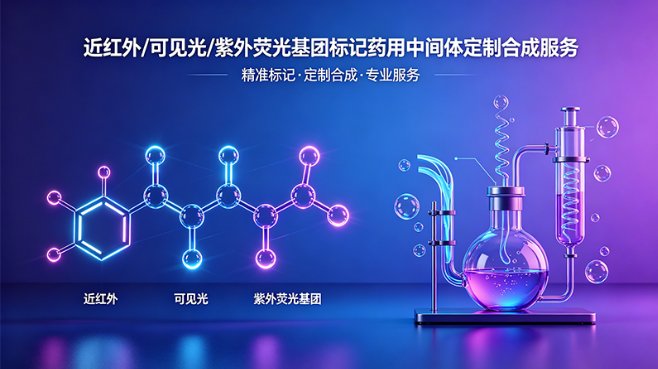 近红外/可见光/紫外荧光基团标记药用中间体定制合成服务
