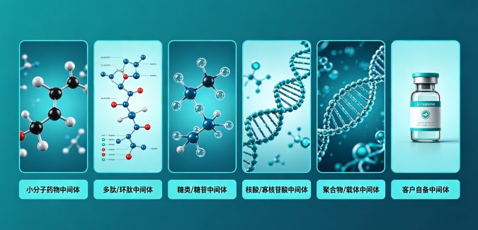 近红外/可见光/紫外荧光基团标记药用中间体定制合成服务