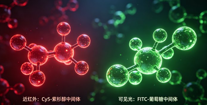 近红外/可见光/紫外荧光基团标记药用中间体定制合成服务