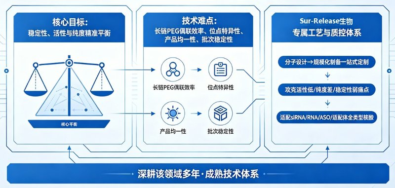核酸PEG化修饰定制服务（多种分子量可选）