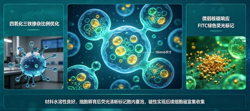 荧光/磁双功能纳米金定制:构建多模态成像材料体系