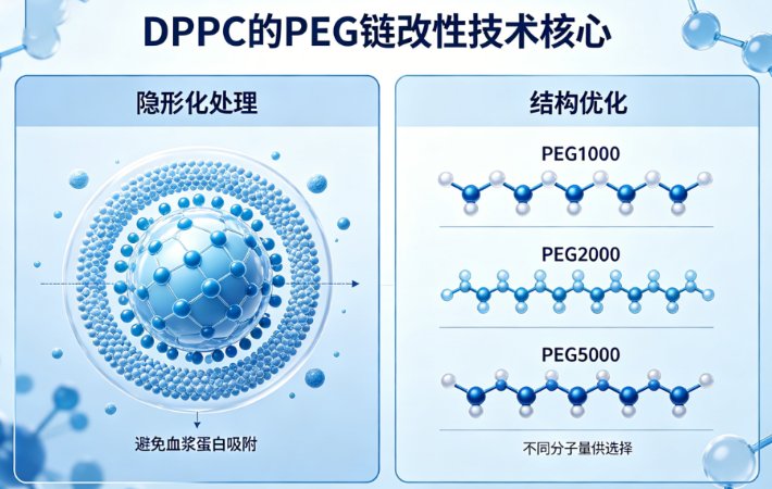 DPPC-PEG改性磷脂定制|脂质体专用PEG链修饰磷脂原料供应——Sur-Release生物技术服务