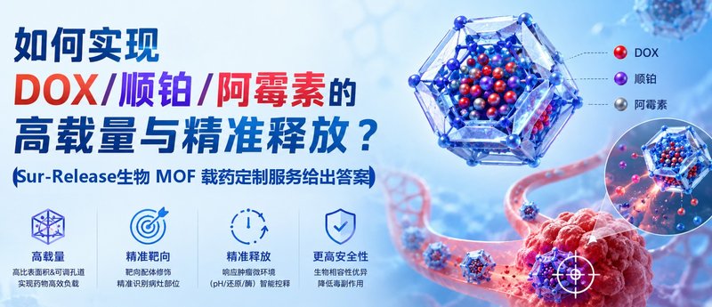 如何实现DOX/顺铂/阿霉素的高载量与精准释放?Sur-Release生物技术服务