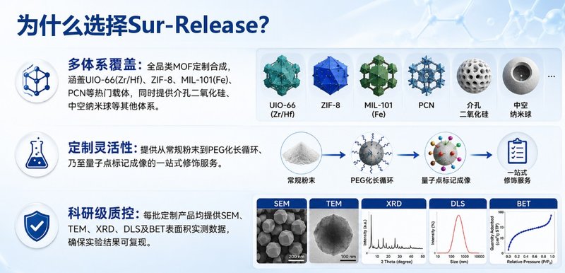 如何实现DOX/顺铂/阿霉素的高载量与精准释放?Sur-Release生物技术服务