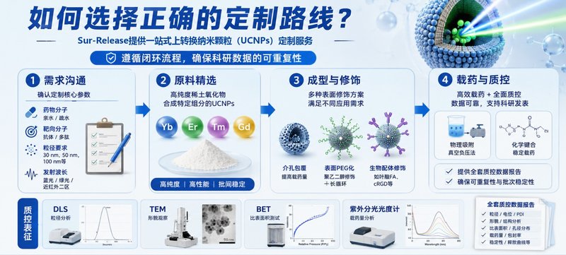 上转换介孔载药定制:合成难?负载低?Sur-Release生物技术服务