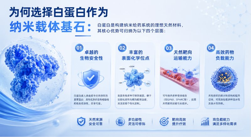 白蛋白纳米粒靶向载药与表面修饰定制服务