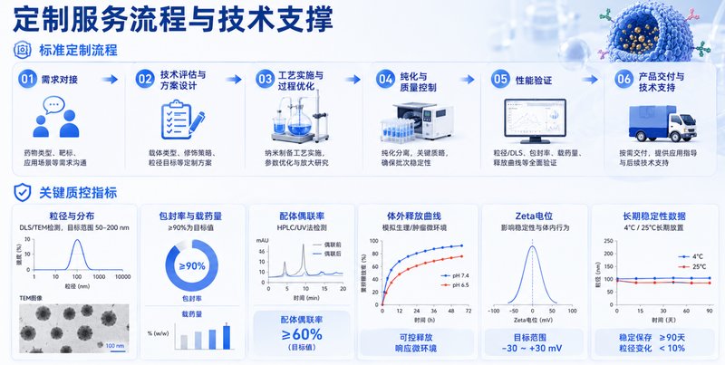 白蛋白纳米粒靶向载药与表面修饰定制服务