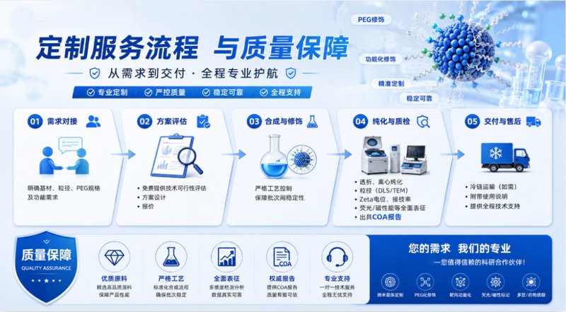 PEG修饰SiO₂纳米颗粒定制,Sur-Release生物技术服务