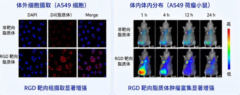 RGD 靶向肽修饰脂质体定制，覆盖多类型药物递送载体研发
