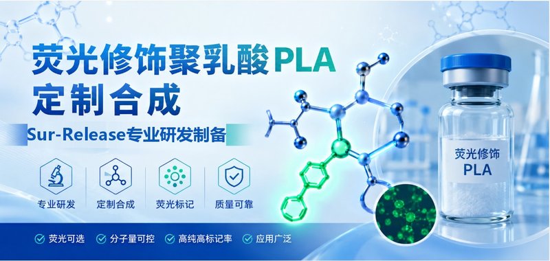 荧光修饰聚乳酸PLA定制合成，Sur-Release生物技术服务专业研发制备