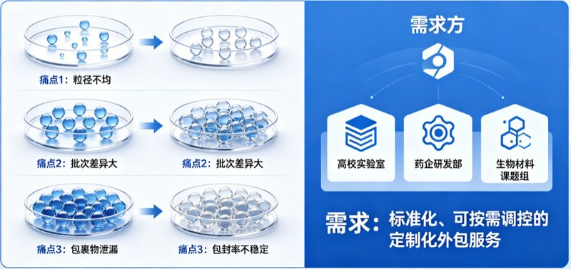 海藻酸钠微球载体系统定制(水凝胶方向)|Sur-Release生物技术服务