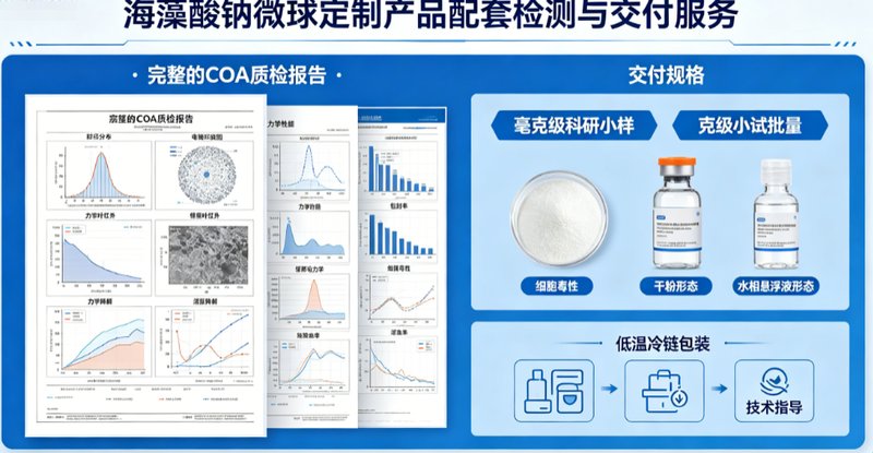 海藻酸钠微球载体系统定制(水凝胶方向)|Sur-Release生物技术服务