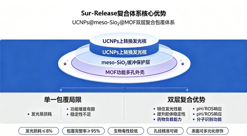 MOF-介孔SiO₂协同包覆UCNPs定制方案｜打造高性能上转换纳米复合体系