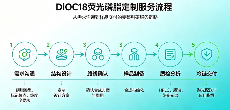 专业DiOC18荧光标记磷脂定制合成｜细胞成像与脂质体标记应用