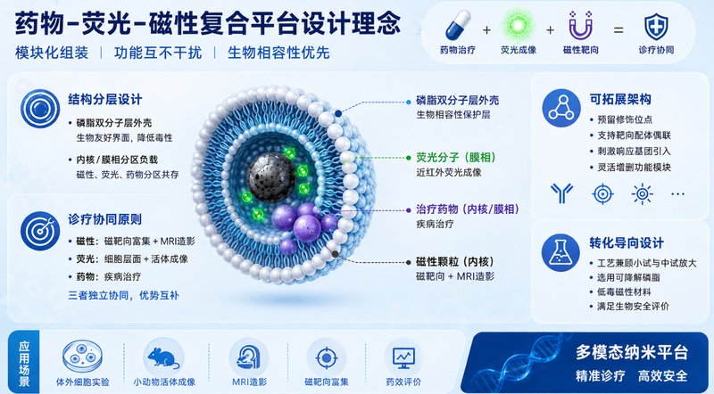 药物-荧光-磁性复合脂质体定制|成像·递药·磁响应一体化设计