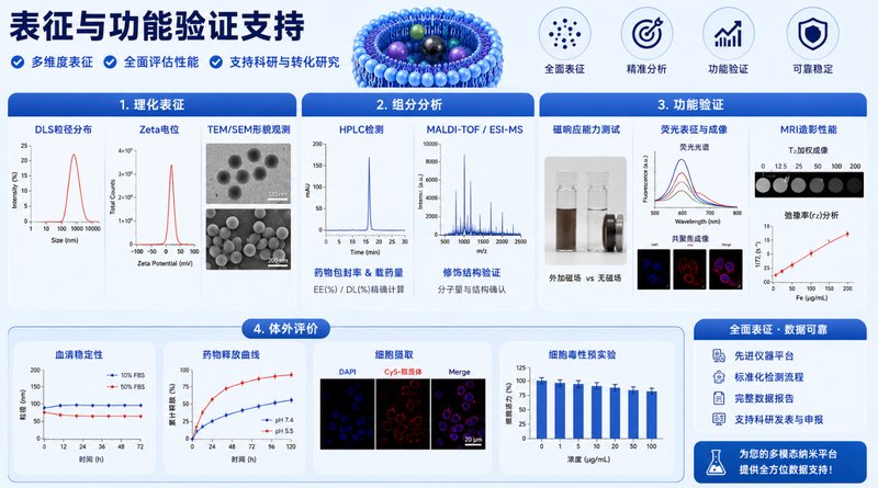 药物-荧光-磁性复合脂质体定制|成像·递药·磁响应一体化设计