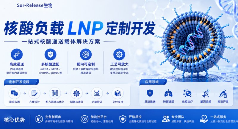 核酸LNP定制开发|助力mRNA、siRNA等高效递送