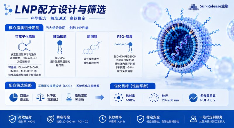 核酸LNP定制开发|助力mRNA、siRNA等高效递送