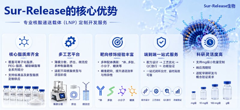 核酸LNP定制开发|助力mRNA、siRNA等高效递送