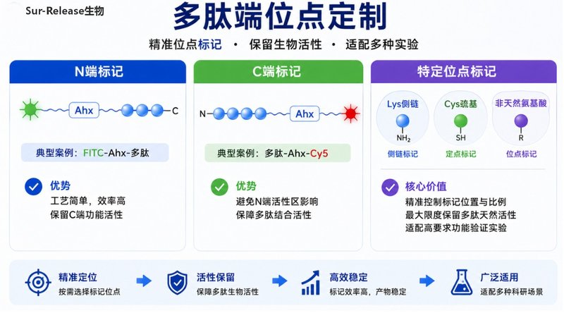 带间隔臂Ahx荧光多肽定制合成｜高活性标记服务