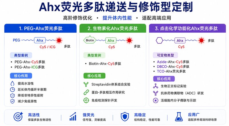 带间隔臂Ahx荧光多肽定制合成｜高活性标记服务