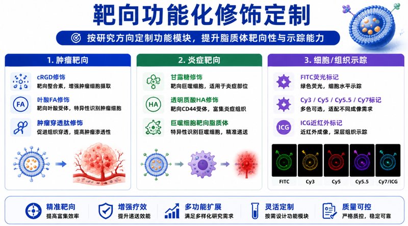 天然活性物载药脂质体定制开发|支持包封优化与靶向递送研究