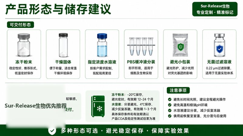 FITC标记氨基酸定制服务|位点设计、荧光标记与纯化表征