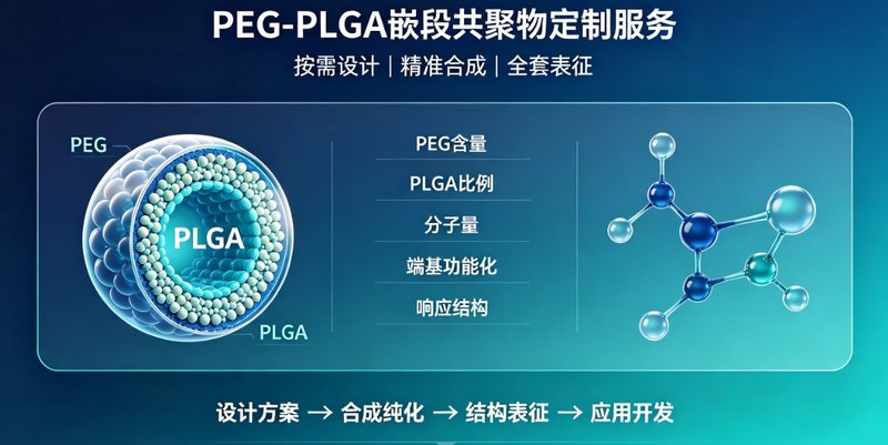 功能化PEG-PLGA嵌段共聚物定制｜助力靶向递送与智能控释体系开发
