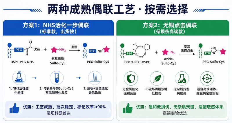 Sulfo-Cy5功能化PEG磷脂定制|荧光脂质材料开发