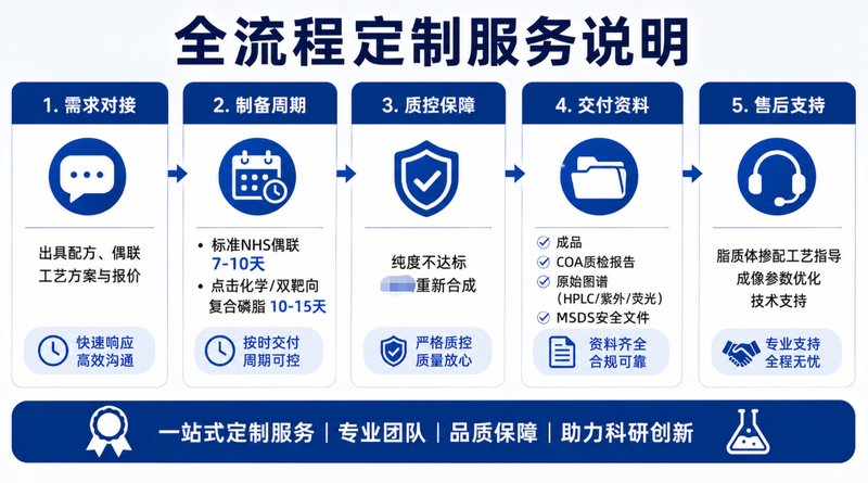 Sulfo-Cy5功能化PEG磷脂定制|荧光脂质材料开发
