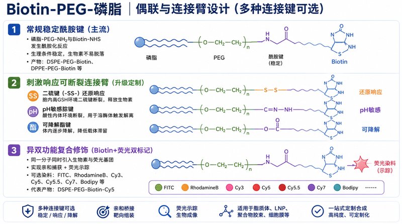生物素功能化PEG磷脂衍生物定制｜Sur-Release生物技术服务