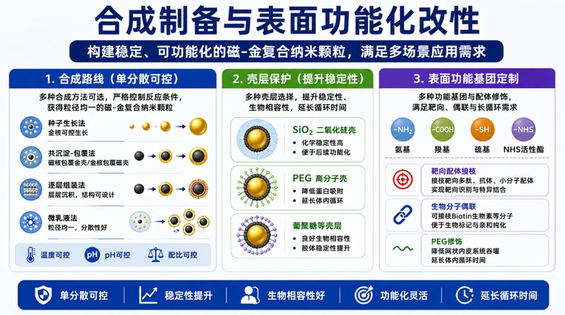荧光/磁响应纳米金定制(多模态成像探针材料)