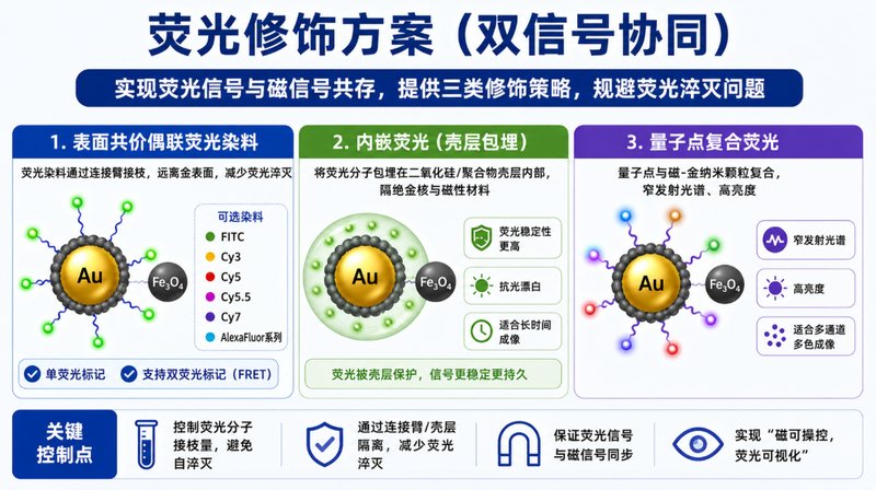 荧光/磁响应纳米金定制(多模态成像探针材料)