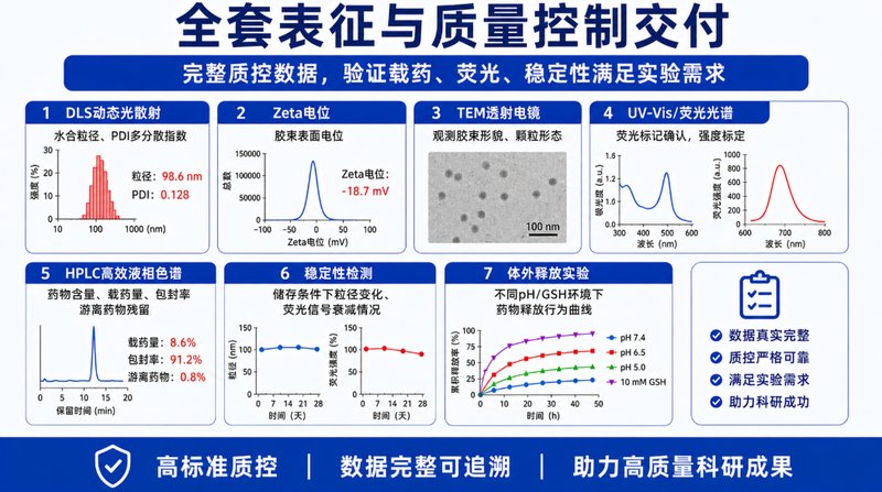载药型DSPE-PEG荧光胶束定制｜纳米递送与示踪平台开发