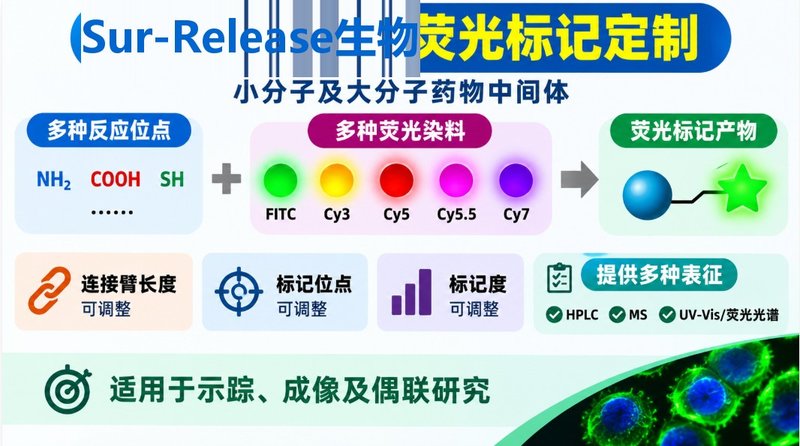 药物中间体荧光功能化定制|多类型染料标记与纯化