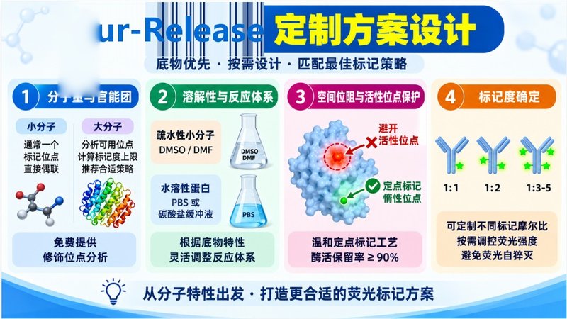 药物中间体荧光功能化定制|多类型染料标记与纯化