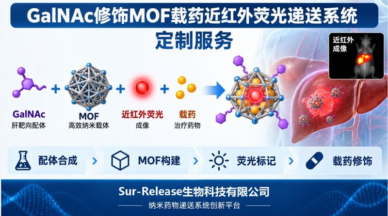 GalNAc如何修饰MOF？载药与近红外荧光递送平台定制