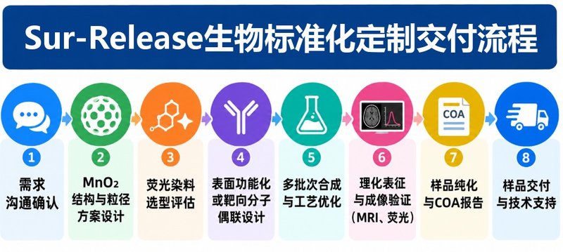 MRI/荧光双模态MnO₂纳米探针定制开发