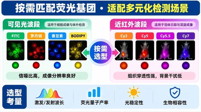 荧光修饰药物中间体定制：位点、Linker与荧光基团协同设计