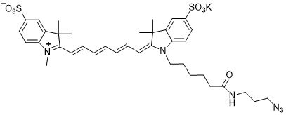 Sulfo-Cyanine7 azide|Sulfo-Cy7 azide|水溶性磺化Cy7-叠氮|Sulfo CY7 N3荧光染料