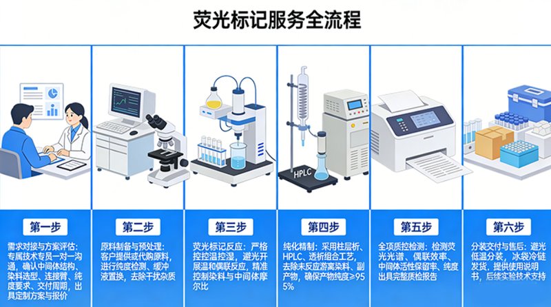 荧光标记药物&中间体定制:方案选择实用参考