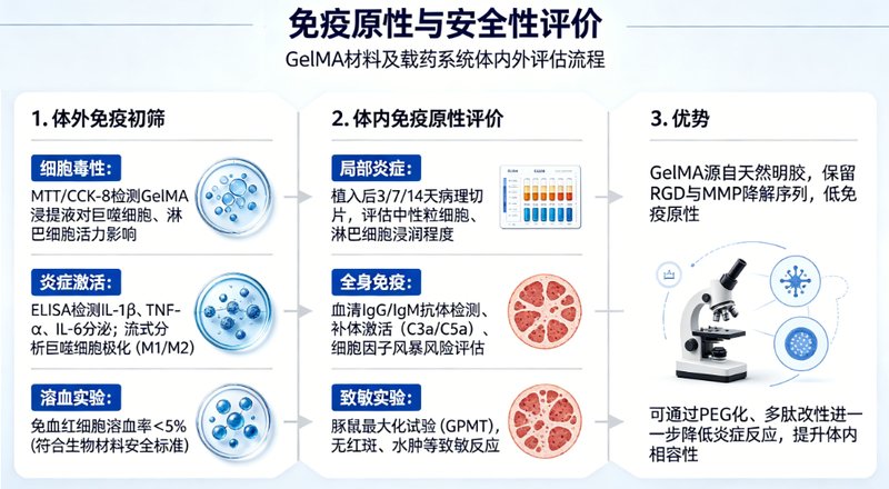 GelMA光固化水凝胶药代 / 药效 / 免疫原性研究--Sur-Release生物技术服务